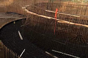 通化砼烟囱新建施工现场