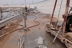 通化公路钻孔施工